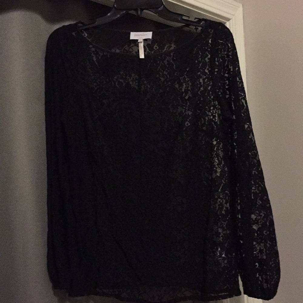 Black lace long sleeve